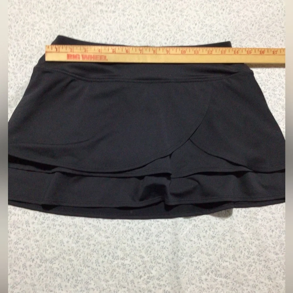 Athleta Skort‎ Tennis Running Golf Black Rear Zipper Pocket Size XS